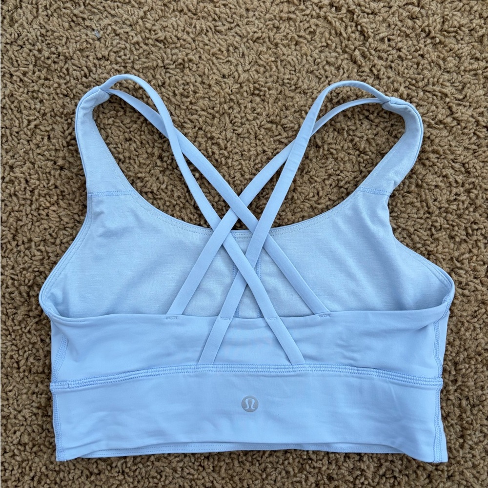 Lululemon Athletica Blue Criss-Cross Sports Bra